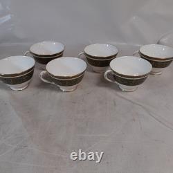 Royal Doulton Elegant Gold Rimmed Porcelain Dinner Set 24-Piece Vintage Design