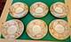 Royal Doulton Raised Gold Encrusted Soup Tea Cup & Saucer 6 Set Shreve And Co