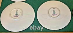 Royal Doulton Raised Gold Encrusted Soup Tea Cup & Saucer 6 Set Shreve And Co