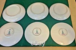 Royal Doulton Raised Gold Encrusted Soup Tea Cup & Saucer 6 Set Shreve And Co