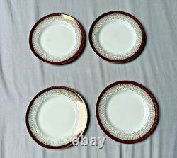 Royal Grafton Majestic Fine Bone China Tea Set Vintage 4 Cups Saucers Plates ENG