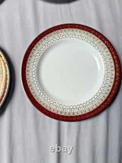 Royal Grafton Majestic Fine Bone China Tea Set Vintage 4 Cups Saucers Plates ENG