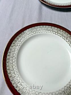 Royal Grafton Majestic Fine Bone China Tea Set Vintage 4 Cups Saucers Plates ENG