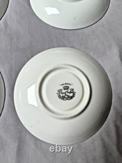 Royal Grafton Majestic Fine Bone China Tea Set Vintage 4 Cups Saucers Plates ENG