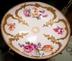 Royal Porcelain Factory KPM Porcelain Gold Gilt Painted Floral Cup and Saucer