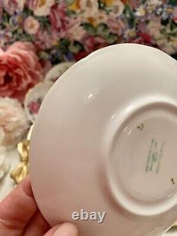 Royal Stafford Pink Cabbage Roses Tea Set Trios Tea Cups Saucers Plates Tea Set