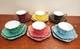 Royal Stuart Bone China Set Of X6 Tea Trios Harlequin Gold Rose Lace