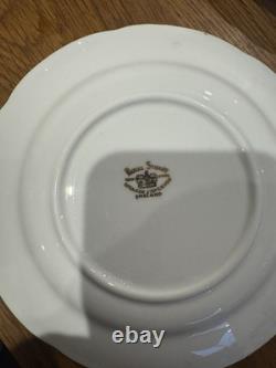 Royal Stuart & Other Bone China Cup & Saucer & Plates Pastel Colours Gold Gilt