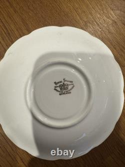 Royal Stuart & Other Bone China Cup & Saucer & Plates Pastel Colours Gold Gilt