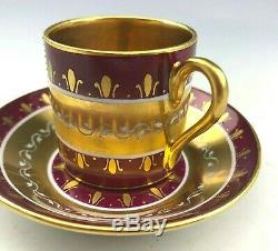 Royal Vienna Hand Painted Artist Signed Hauser Cupid Nympha Demitasse Cup Saucer