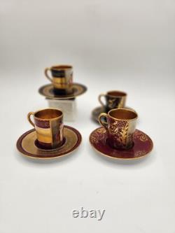 Royal Vienna Style Demitasse Cups & Saucers. Amazing! Cherubs