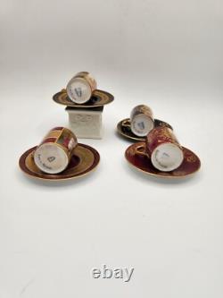 Royal Vienna Style Demitasse Cups & Saucers. Amazing! Cherubs