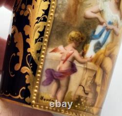 Royal Vienna Style Demitasse Cups & Saucers. Amazing! Cherubs