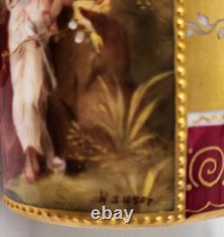 Royal Vienna Style Demitasse Cups & Saucers. Amazing! Cherubs