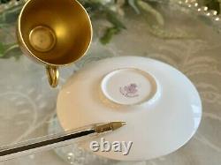 Royal Worcester Antique Fruit Demi-Tasse Cup & Saucer Artist Signed W. Hale