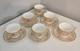 Royal Worcester Embassy White Gold Demitasse Cups & Saucers Set Of 6 Espresso