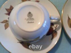 Royal Worcester Evesham Gold 6 EX/LARGE Breakfast Cups and Saucers