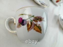Royal Worcester Evesham Gold Porcelain Tea set x12 Cup & Saucers + Coffee Pot