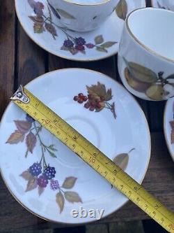 Royal Worcester Evesham Gold Quantity For Entertaining 46 Tea cups Etc £ 170