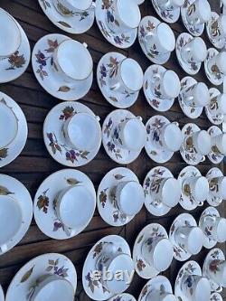 Royal Worcester Evesham Gold Quantity For Entertaining 46 Tea cups Etc £ 170