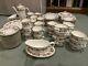 Royal Worcester Fine Bone China Floral Gold Trim Coffee Set Dinner Set