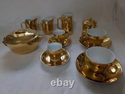 Royal Worcester Gold Lustre Various Porcelain Pieces