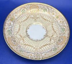 Royal Worcester Vintage Jewelled Gilded Coffee Set for 6, 1935