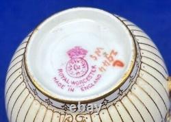 Royal Worcester Vintage Jewelled Gilded Coffee Set for 6, 1935