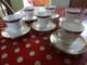 Royal Worcester Porcelain Sovereign Pattern 6 Teacups And Saucers