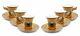 Royalty Porcelain 12-pc Gold Tea Set, Service For 6, Medusa Greek Key, 24k Gold