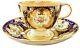Sevres Style Porcelain Demitasse Cup Saucer Regency Coalport 1800s