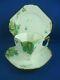 Shelley Queen Anne Green Floral & Gold Trim Cup Saucer & Plate Rd723404 Pat11893