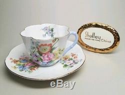 SHELLEY Ratauds Summer Bouquet (Dainty) 2354 TEA CUP & SAUCER SET Gold Trim RARE