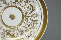 Schlaggenwald Gold Heart Anchor & Floral Scrolls Empire Form Cup & Saucer C 1800