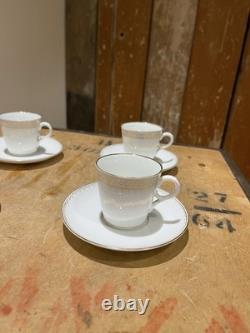 Schlesische Porzellanfabrik Louis Lowinsohn Tea Cups And Saucers Gold Trim