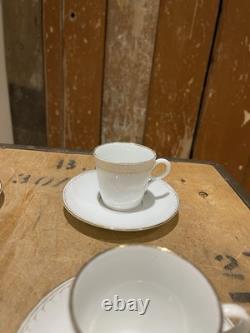 Schlesische Porzellanfabrik Louis Lowinsohn Tea Cups And Saucers Gold Trim