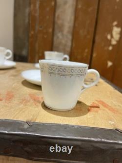 Schlesische Porzellanfabrik Louis Lowinsohn Tea Cups And Saucers Gold Trim