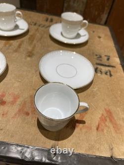 Schlesische Porzellanfabrik Louis Lowinsohn Tea Cups And Saucers Gold Trim