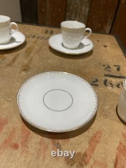 Schlesische Porzellanfabrik Louis Lowinsohn Tea Cups And Saucers Gold Trim