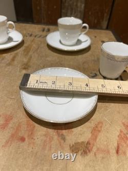 Schlesische Porzellanfabrik Louis Lowinsohn Tea Cups And Saucers Gold Trim