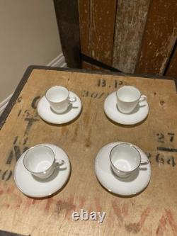 Schlesische Porzellanfabrik Louis Lowinsohn Tea Cups And Saucers Gold Trim