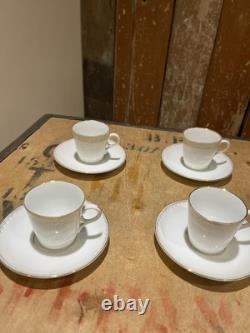 Schlesische Porzellanfabrik Louis Lowinsohn Tea Cups And Saucers Gold Trim