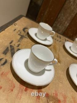 Schlesische Porzellanfabrik Louis Lowinsohn Tea Cups And Saucers Gold Trim