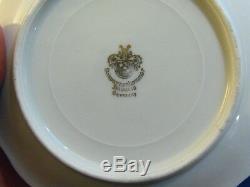 Schwarzenhammer Porcelain 12 Cup & Saucer withPortrait In Cartouche Gold Accents