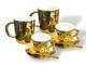 Seletti Mugs & Espresso Cups, Saucers & Spoons Fingers Gold Preowned &pound;164 Rrp