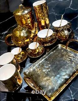 Seletti Mugs & Espresso Cups, Saucers & Spoons Fingers Gold PREOWNED £164 RRP
