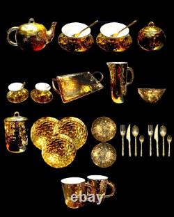 Seletti Mugs & Espresso Cups, Saucers & Spoons Fingers Gold PREOWNED £164 RRP