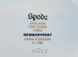 Set 12 Spode NEWBURYPORT BLUE with GOLD London CUP & SAUCER Y3053 Historical Tea