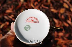 Set 5 Legrand & Cie Superieur Limoges France Porcelain Gold Tea Cups & Saucers