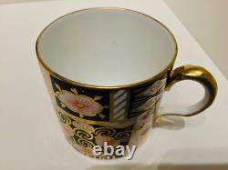 Set 6 Royal Crown Derby Imari 2451 Coffee Cups & Saucers